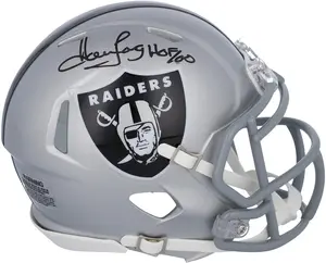 Howie Long Oakland Raiders Autographed Riddell Speed Mini Helmet with "HOF 2000" Inscription - Fanatics Authentic Certified