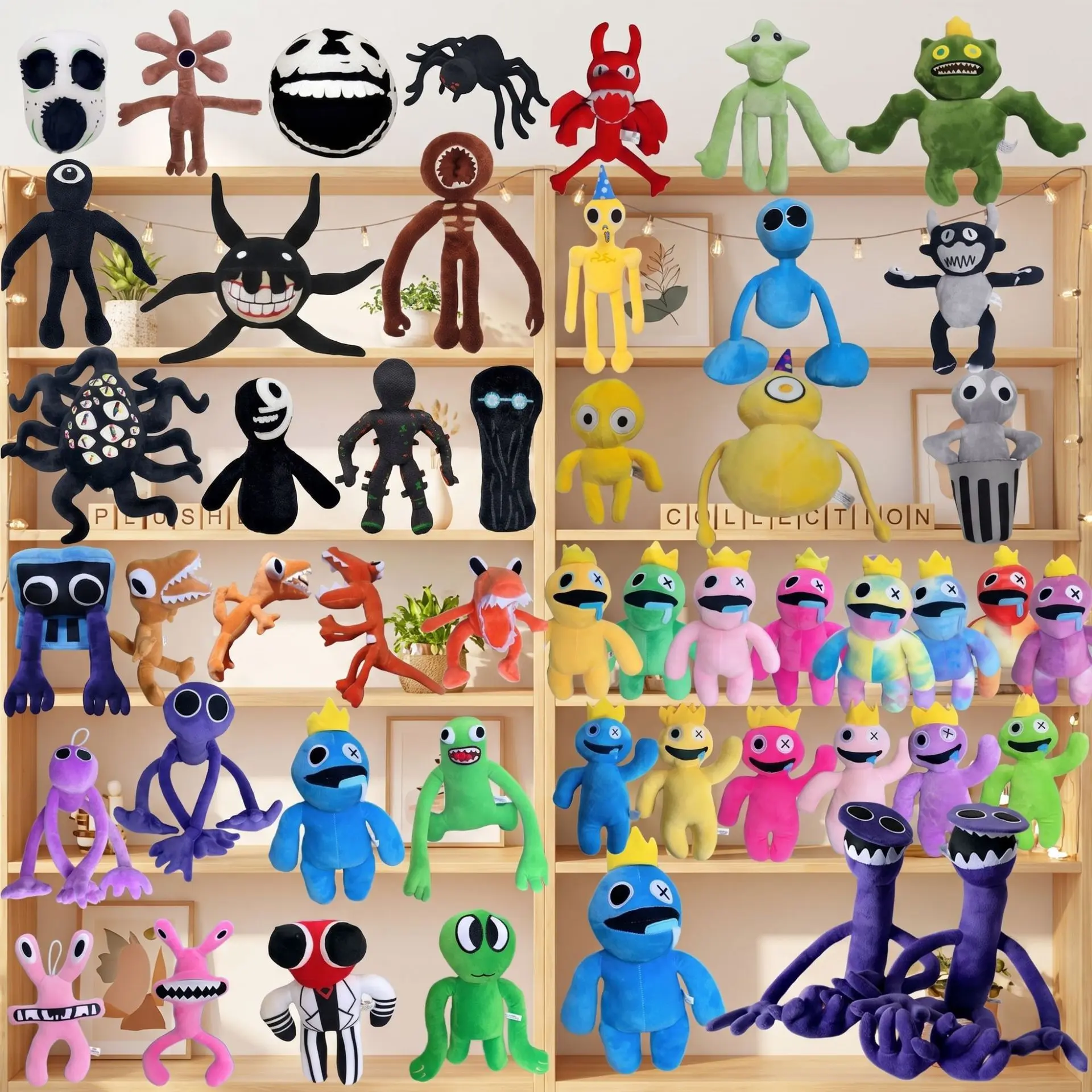 Rainbow buddy doll rainbowfriendsroblox friend plush toy mouth monster doll big doll