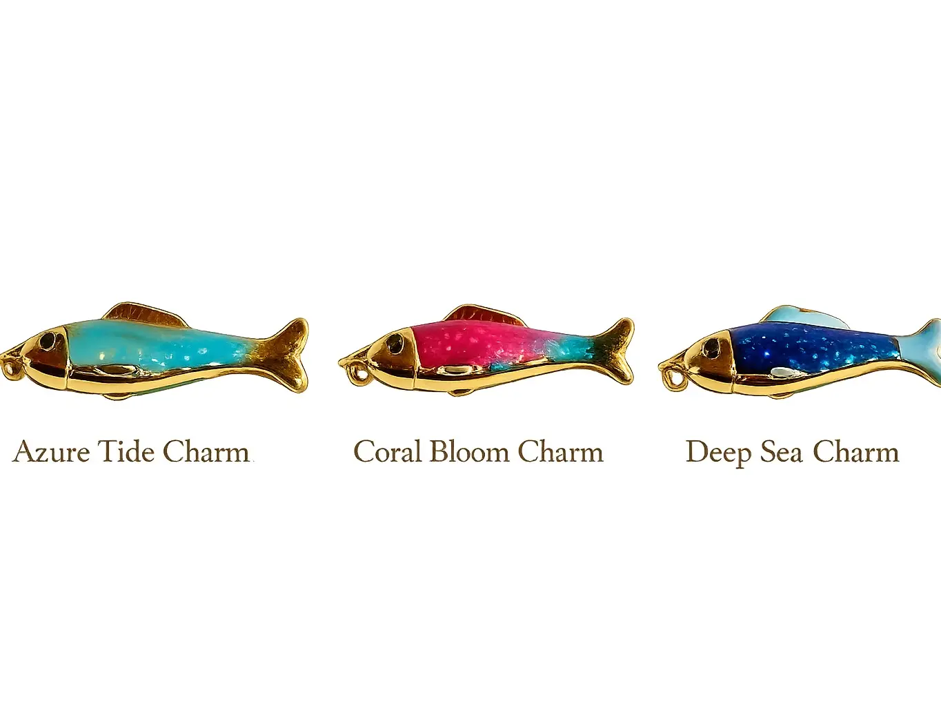 Colorful Fish Charm Pendant