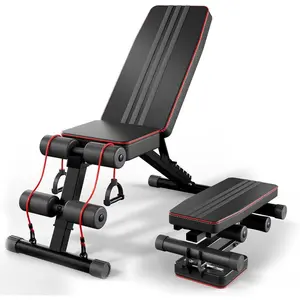 Adjustable Folding Weight Bench for  Gym, 660 lbs Capacity Multi-Functional Workout Bench Sturdy Durable for Full