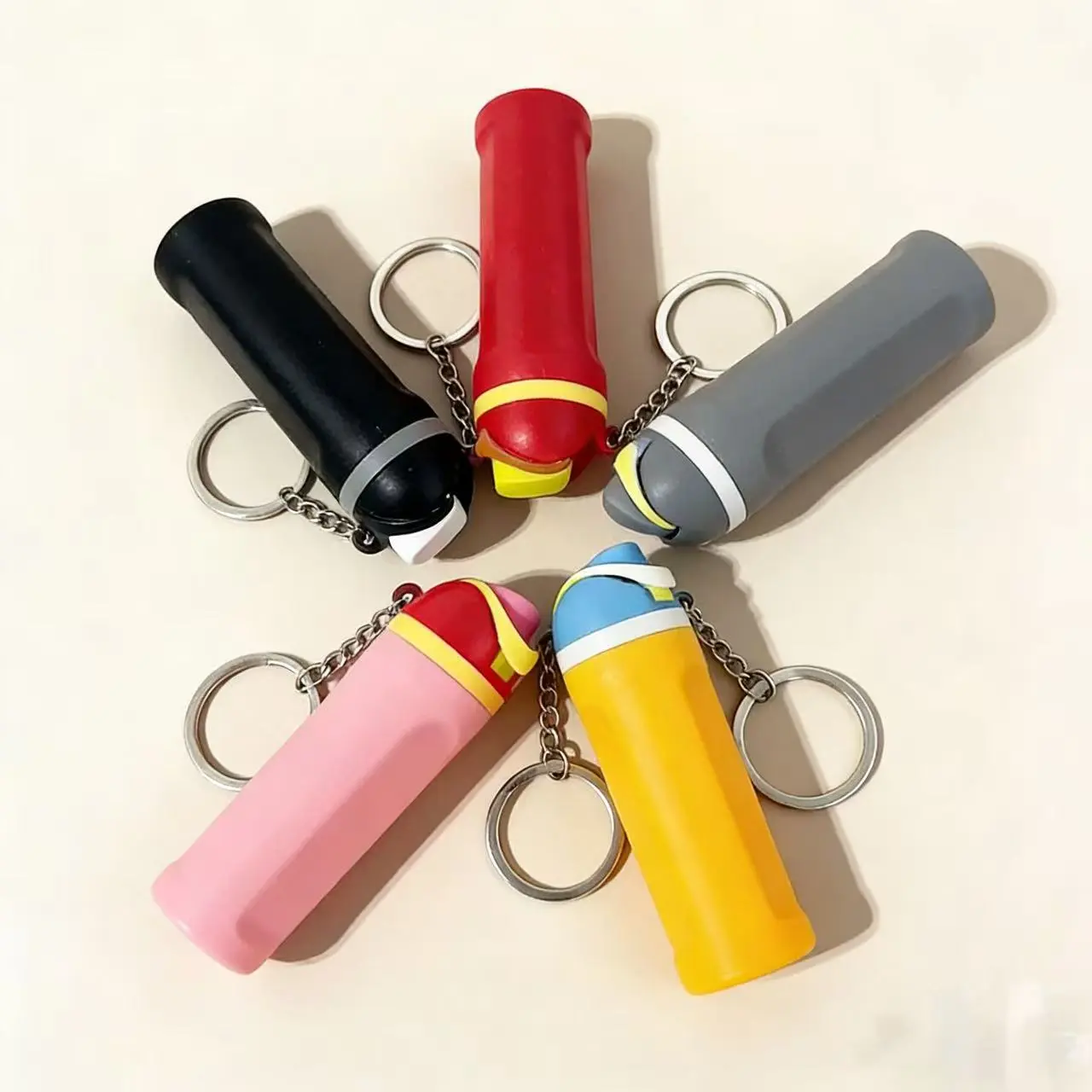 3D Printed Lip Balm Holder Keychain for Kids, Back to School Must Haves Mini Cup Chapstick Carrier, Cute Student Backpack Accessory Organizer