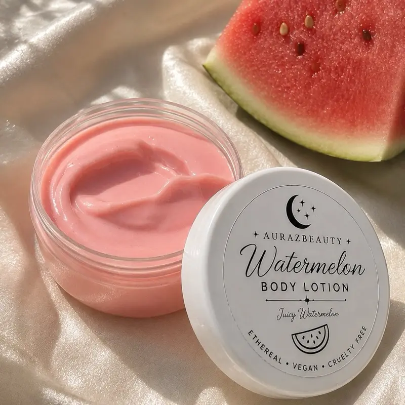 Juicy Watermelon Body Lotion (2oz) - Shea Butter & Aloe Infused Body Care Moisturizer for Hydrating Soothing Dry Skin