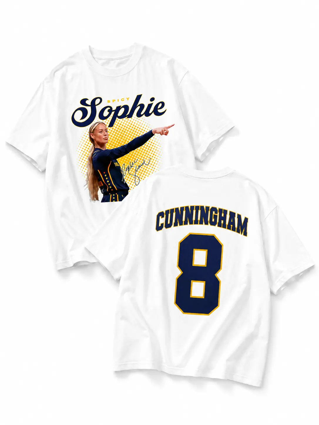 Men's Sophie Cunningham #8 Double-Sided Oversized Cotton Good Graphic Tees - Casual Basketball Fan Top, Game Day Streetwear, Easter/New Year Fan Gift, Machine Washable Unisex Menswear