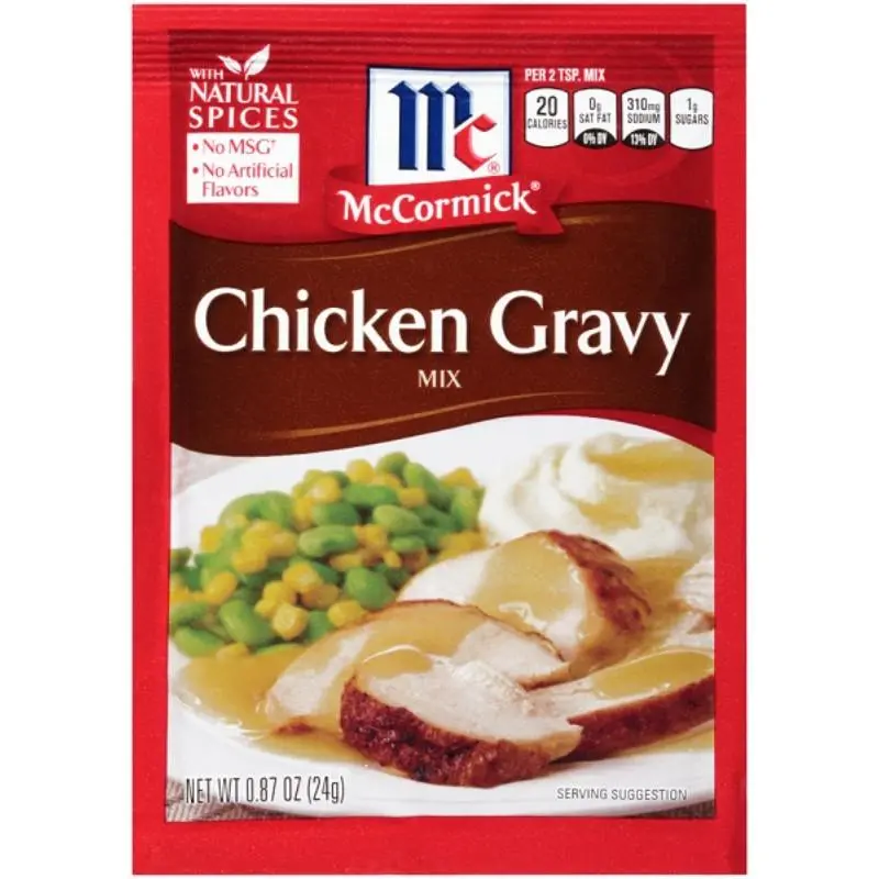 6x McCormick Chicken Gravy Seasoning Mix Packet | Savory Cooking Seasoning Blend for Chicken & Poultry | Easy Flavor Spice Mix, 0.87oz