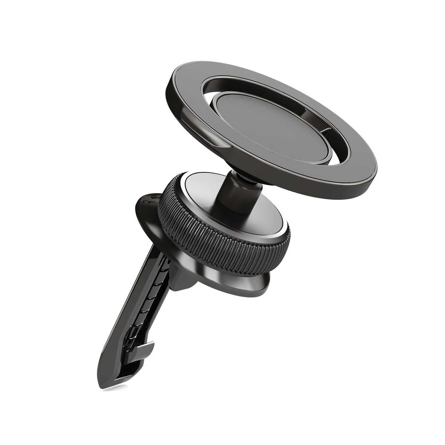 LUTU Strong Magnetic MagSafe Metal Universal Car Mount, 360-Degree Rotating Vent & Suction Cup Holder, Easy Installation Car Interior Accessory for Ford Pickup Trucks, Toyota Vehicles