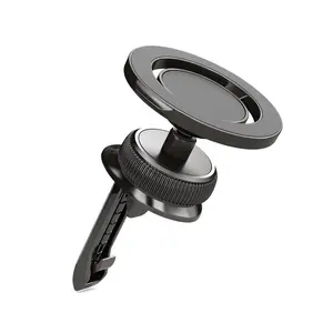 LUTU Strong Magnetic MagSafe Metal Universal Car Mount, 360-Degree Rotating Vent & Suction Cup Holder, Easy Installation Car Interior Accessory for Ford Pickup Trucks, Toyota Vehicles