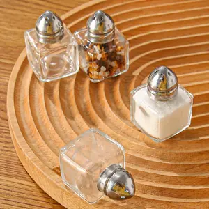 Glass Storage Jars for Home Use, Suitable for Dining Rooms, Living Rooms, And Kitchens. These Containers Are Ideal for Spices, Food Storage, Sugar, Milk, And Seasoning. They Can Hold Salt, Pepper, And MSG