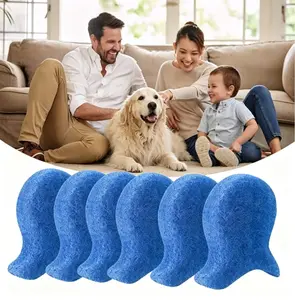 360° Pet Hair Remover Brush Small Fish Shape Lint Roller Wet & Dry Use Vacuum Suction Reusable Carpet Furniture Cleaner Tool for Pet Hair Removal Lintroller Cat Lover Dog Grooming 6pcs - Cleaning, Traditional