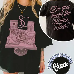 House Tour Shirt, Fandom Merch Tee, Aesthetic Oversized Fan T-shirt, Double Sided Sabrina's House Tour Gift