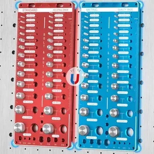 Upgrade Thread Checker, 78 Nut and Bolt Thread Checker with  Base, 28 Standard & 28 Metric & 22 Drill Bit Gauge, Wall-Mountable Bolt Thread Identifier Gauge for Quick Measurement