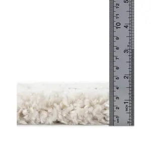 Pure Ivory Marrakesh Shag Rug