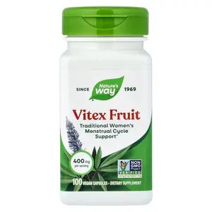 Nature's Way Vitex Fruit, 400 mg, 100 Vegan Capsules