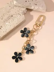 Flower Design Keychain, Fashionable Keychain for Women & Men, Trendy All-match & Exquisite Keychain for Birthday Gift