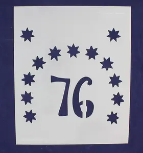 13 Star Field Stencil - Bennington- Messy-US/American Flag - 7 x 6 Inches