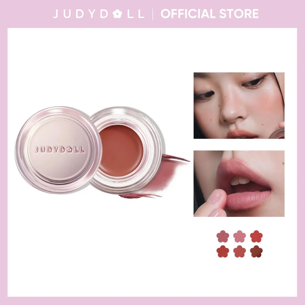 JUDYDOLL YOYO STACKABLE Multi-Use Balm, Blur, Lip & Cheek Pudding Pot, Soft Matte Lipstick, Velvet Satin Lip Mud, Cream Blush, Makeup, Cosmetics, Refresh Look, Summerwins