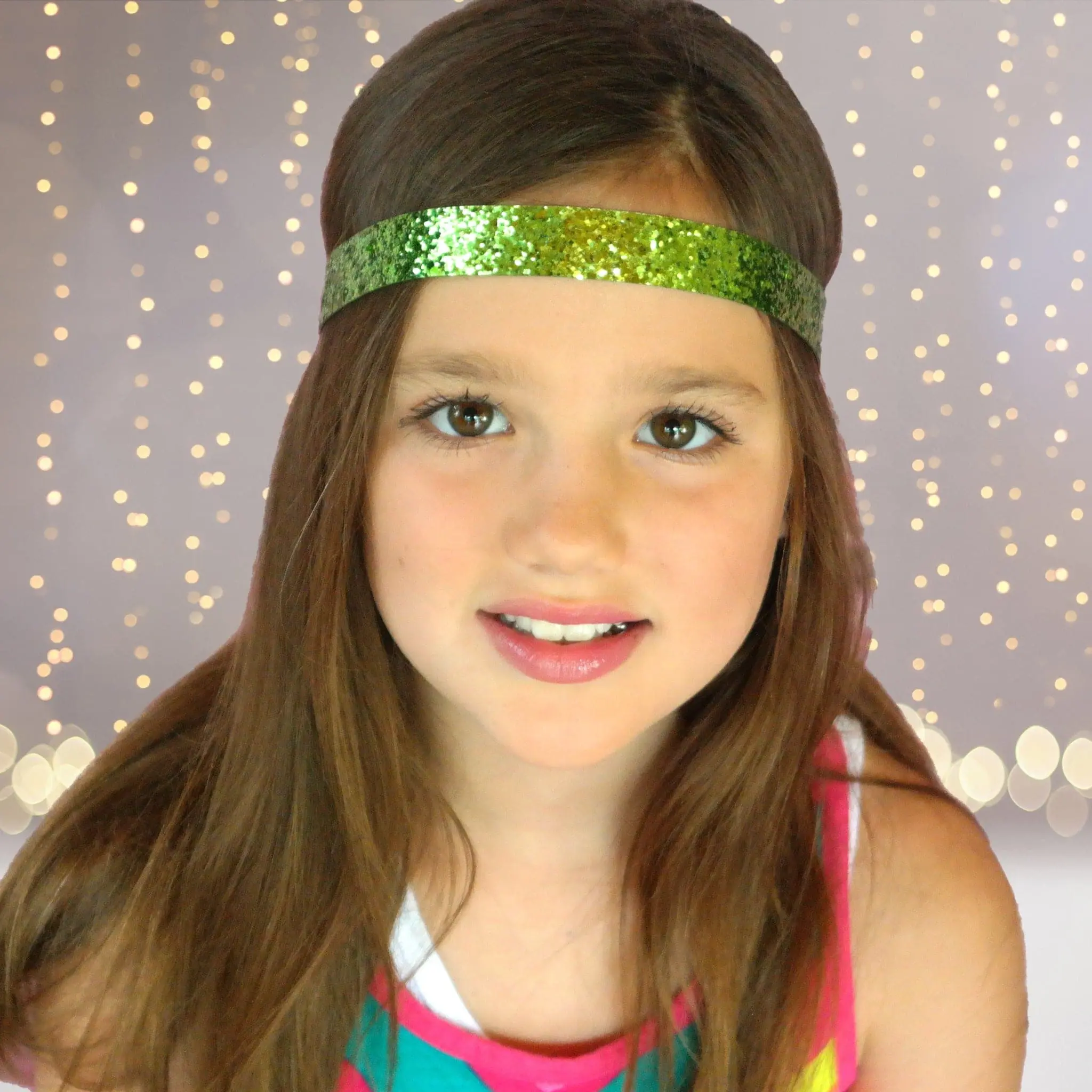 Glitter Stretchy Headbands - Non-Slip Sparkle Hairbands for Sports, Bling Hair Fashion Accessory