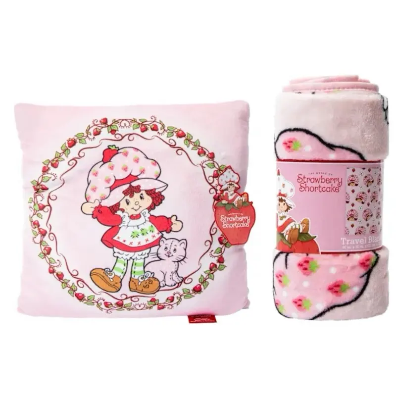 New 2pc Silk Touch Throw Blanket & Pillow