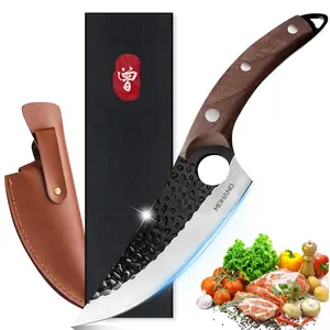 Butcher knife with sheath, Viking knife, full bladed japanese kitchen boning knife, camping, barbecue