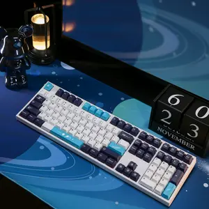 Varmilo X Hipyo Tech Deep Space Keycaps Set 181 Keys Cherry Profile Dye-Sub PBT Blue Planet Universe
