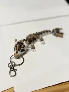 Adorable Mini Baby S'mores Dragon 3D Printed Keychain