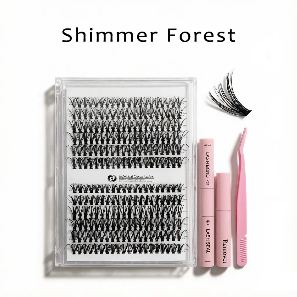 DIY Lashes Clusters Invisible Band Natural Soft Waterproof Lash Extension Easy to Apply at Home Cosmetic Makeup Volume False Eyelashes  9-17mm Beginner-Friendly