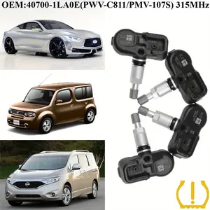 1Pcs/4Pcs OEM#40700-1LA0E(PWV-C811/PMV-107S) #315MHz TPMS/Tire Pressure Sensors For #INFINITI:FX/EX/G/M-Series/Q25/Q40/Q60/Q70/QX50/QX56/QX70/QX80 #NISSAN:370Z/ELGRAND/CUBE/LEAF/PATROL/JUKE/MAXIMA/QUEST Tire Pressure Monitoring System