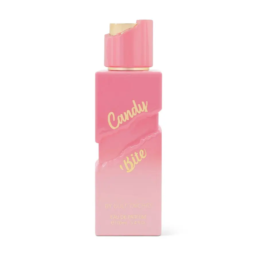 GULF ORCHID Candy Bite Unisex Eau de Parfum, Sweet Floral & Gourmand Fragrance with Vanilla, Caramel & Pear, Long-lasting Scent, 100ml (3.4 oz), Delightful Scents, Sweet Floral Fragrance
