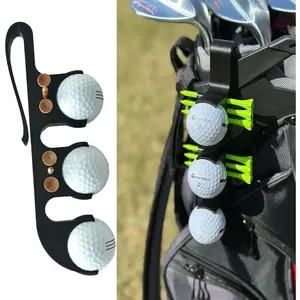 2 in 1 Golf Ball Tee Holder - Quick Release - Golf Accessory for Club Bag
