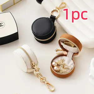 Fashion Mini Pendant Jewelry Box, Travel Bag Hanging Accessory, Earring Ring Storage Holder, Christmas Gift Idea, Dustproof Storage Box