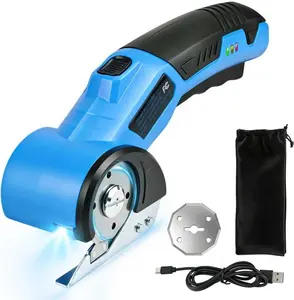 Cordless Electric Scissors, Cardboard Cutter 5V 2000mAh Rechargeable Electric Box Cutter, Cardboard Cutter Electric for Paper, Fabric, Carpet Wait,summervibes