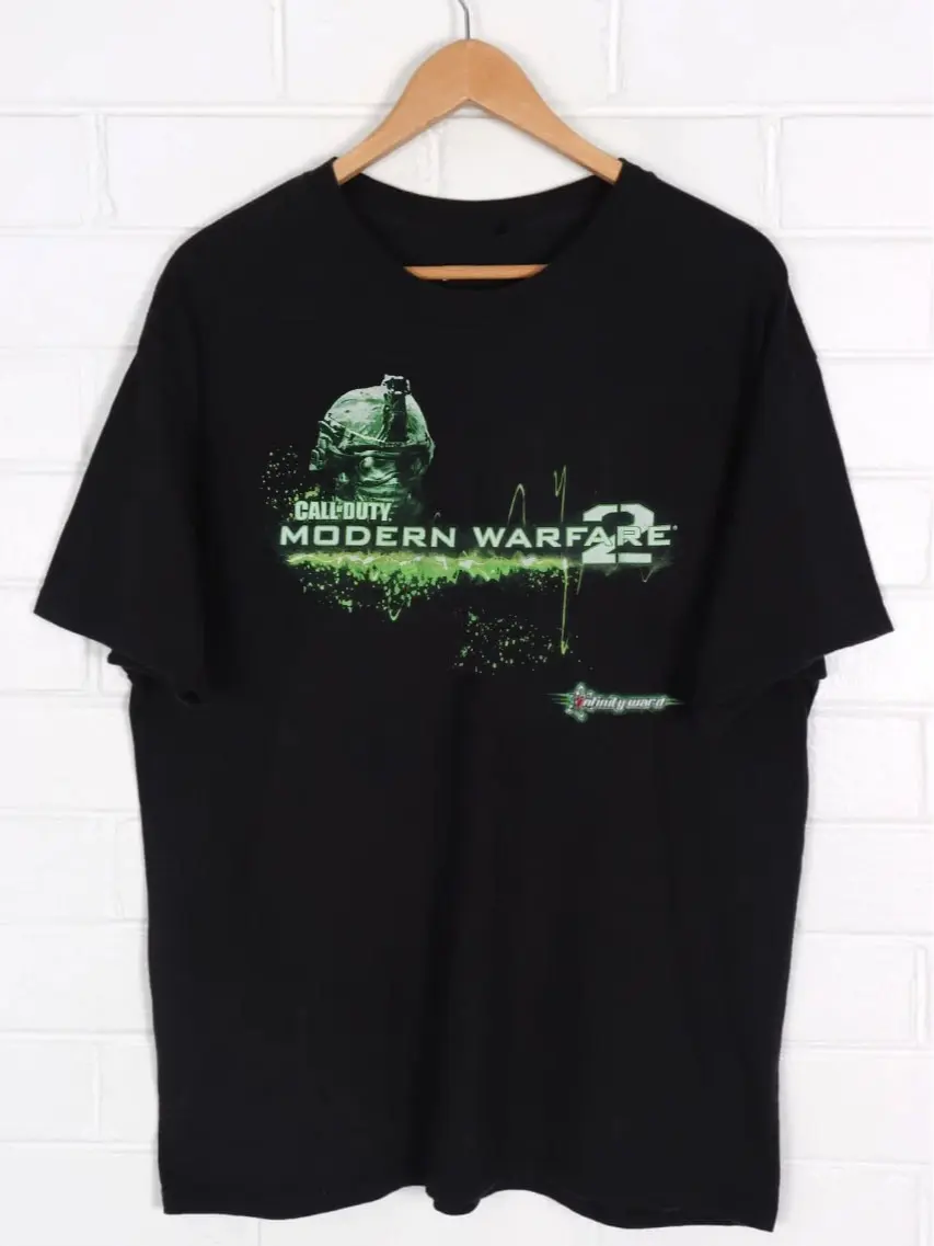 Call Of Duty Black Ops Modern Warfare 2 Sweatshirt Hoodie T Shirt Made in USA graphic tee