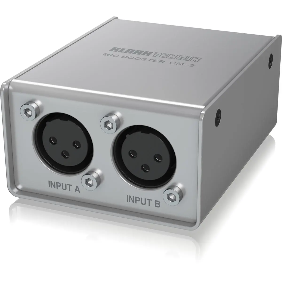 Klark Teknik CM-2 2-Channel Dynamic Microphone Booster - High-Quality Audio Preamp, Compact Musical Recording Equipment