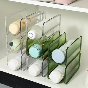 Multi Layer Transparent Cup Storage Rack Stackable Desktop Organizer Dustproof Water Bottle Holder Creative Space Saving Kitchen Home Cup Display Shelf
