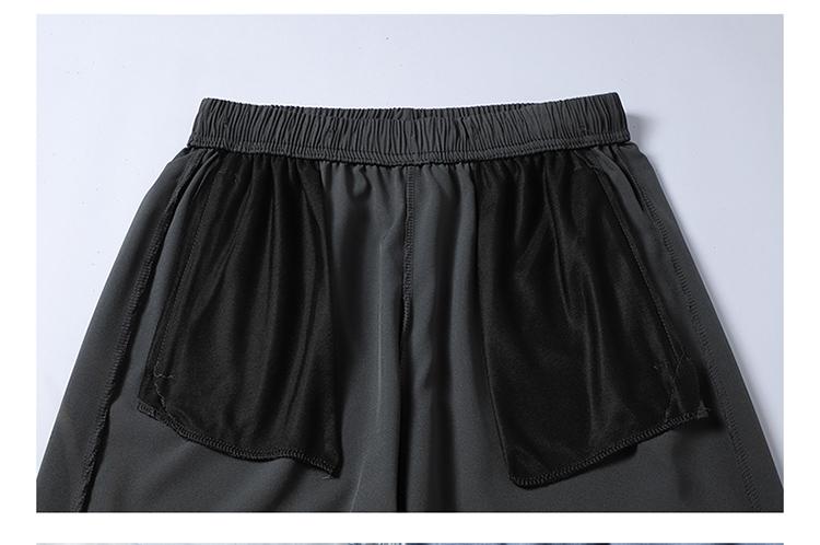 3-pack men’s athletic shorts, summer loose casual knee-length shorts, lightweight and breathable, ice silk quick-dry fabric, with zippered pockets, perfect for everyday workouts, the beach, and outdoor activities Stretch Knit Capri Pants men's