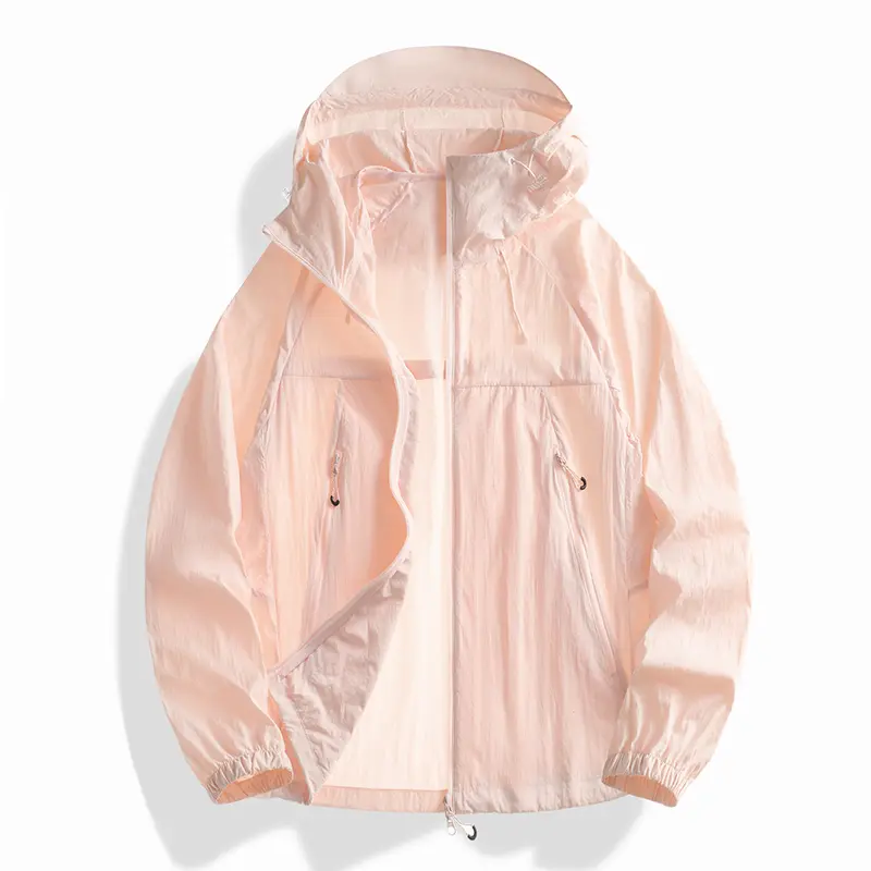 Side Mesh Vent UV Block Drawstring Hood Skin Jacket️7 Soft Pastel Neutral Full Color Palette