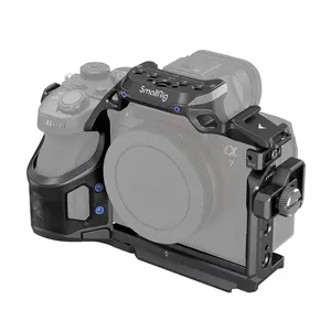 SmallRig Cage Kit w/Cable Clamp for Sony Alpha 7R V/Alpha 7 IV/Alpha 7S III, Camera Cage w/Multiple Accessory Mounting Points, Built-in Quick-Release Plate for Arca-Swiss - 4308