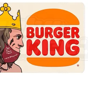 Burger King May I have a glass of water  Inspired the Ultimate Rectangle Sticker for Anywhere & Anything  Minimal Tech Style | Waterproof | Perfect Fit for Laptops & Accessories