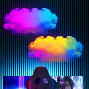 DIY Creative Led Cloud Light Music Sync Led Lights Color Changing Cloud Lights with Smart APP Control Thundercloud Lights Chrismas Gaming Room Decor