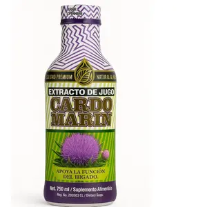 Cardo Marin Milk Thistle Extracto de Jugo 750ml Natural Beverage for Liver Function Support Dietary Supplement Drink Supports Immune System Improves Digestion