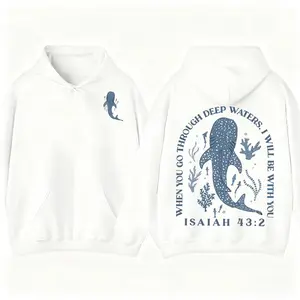 Whale Shark Graphic Hoodie Unisex Beachy Sweatshirt T-Shirt Hot Trend for Men and Women Perfect for Fans Stylish and Comfortable Wear