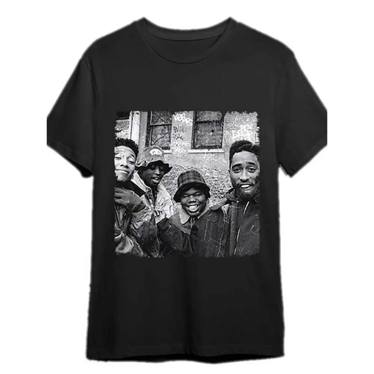 Men's Dragon Graphic Tops, Chic Fitted Round Neck T-Shirt with Character Print, Breathable Cotton for Chinese New Year, Graphic Tee, Characters