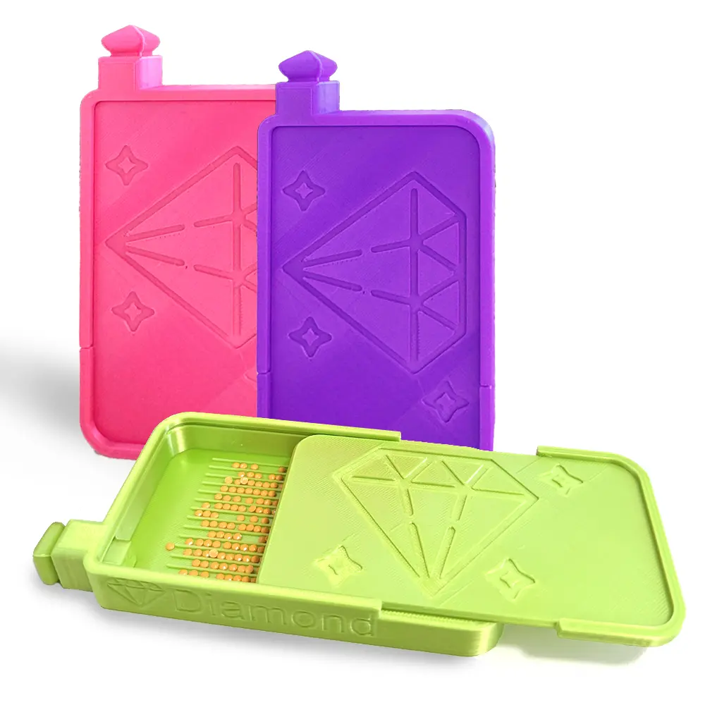3D Printed Ship-Shaped Diamond Painting Tray with Slide Cover – Storage Box for DIY Drills & Toolsfor DIY Mosaic Embroidery Accessories Craft Diy Craft Supplies Protector