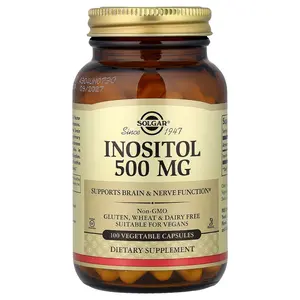 Solgar Inositol, 500 mg, 100 Vegetable Capsules