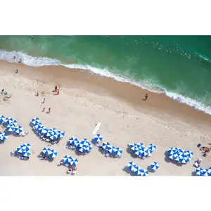Hamptons Blue and White Umbrellas