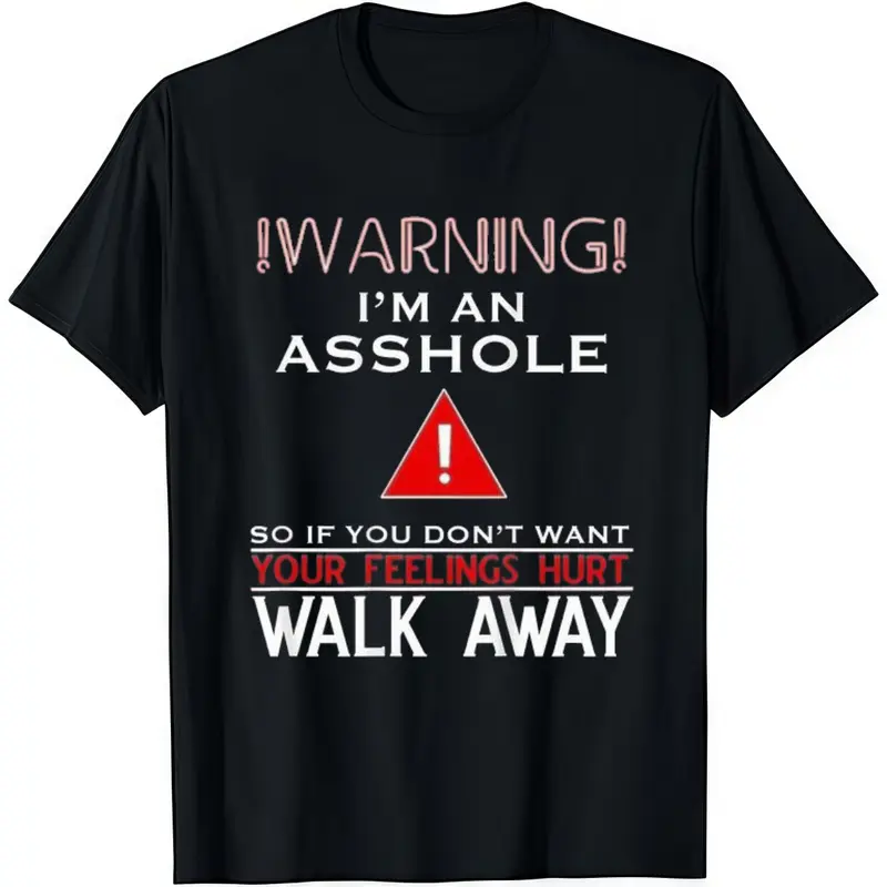 Men's Fitted Soft Classic Short-Sleeve Cotton Tshirt - Stylish Humor Warning Anti-Social Bold Statement Graphic Round Neck Streetwear, Casual Versatile Black Menswear Top, Spring Glow Up, Summer Vibes, Men's T Shirts, Humor Graphic Tee, Warning Tee, Fashi