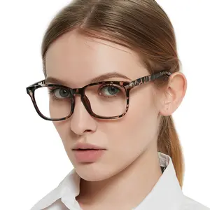 MARE AZZURO Women's Computer Reading Glasses, Blue Light Blocking Anti-Fatigue Eyewear with Tinted Lenses, Lightweight Durable Square Frame