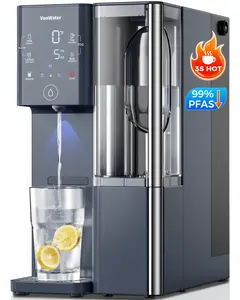 VonWater CT910H Reverse Osmosis Water Filter Countertop, 3S Instant Hot RO Water Filtration System, 7-Stage Water Purifier with Removable Pitcher, NSF/ANSI 372, Reduce TDS PFAS, No Installation