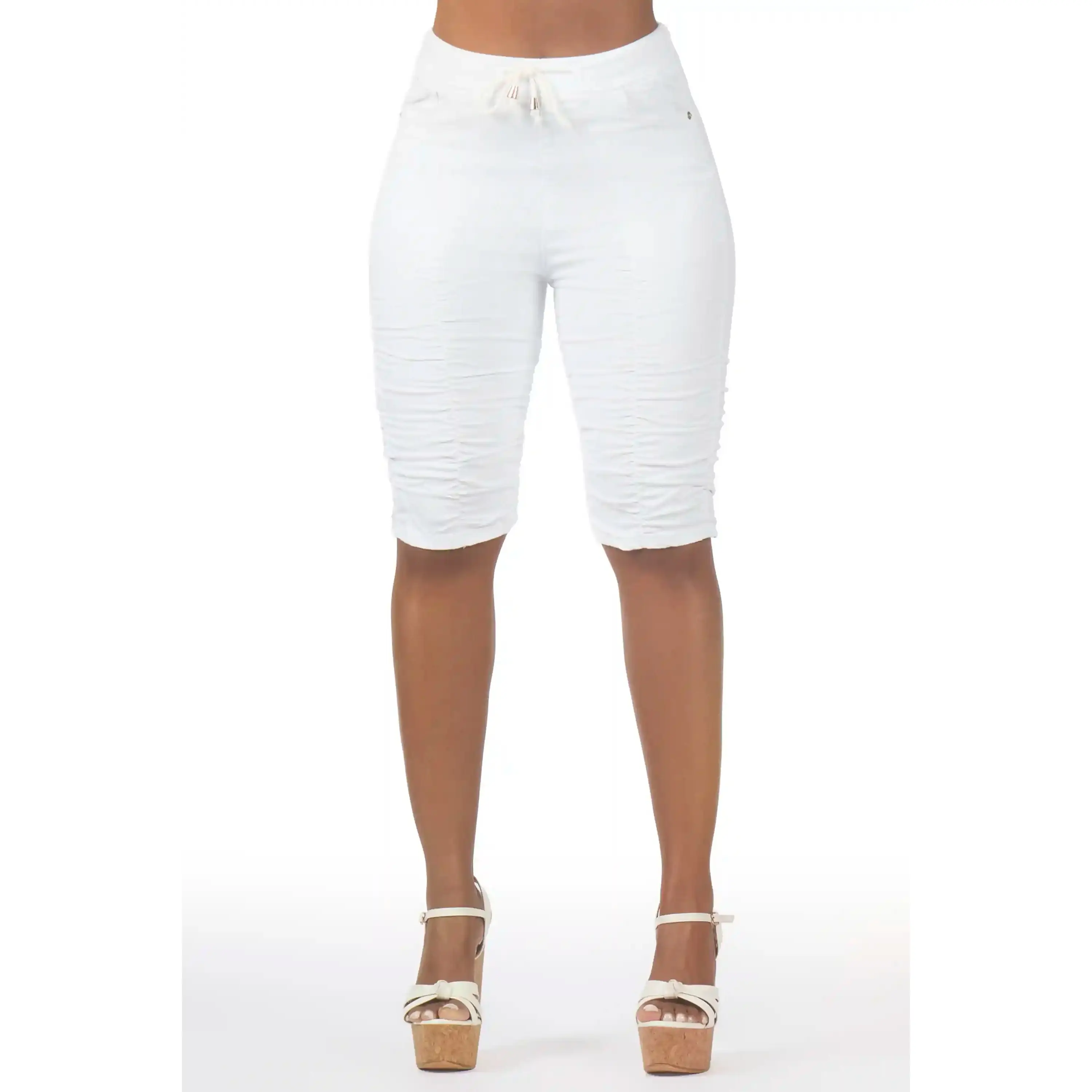 Janea White Bermuda Short