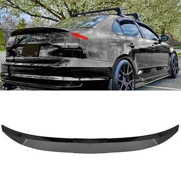 Automotive Car Accessories Universal ABS Adjustable Rear Spoiler Lip for Sedans (Infiniti Q50 Q60 Q70 G25 G37 All Sedan Models), Easy Installation with Adhesive Tapes, Length-Adjustable Black Exterior Decoration Trunk Roof Tail Wing to Increase Down-Force