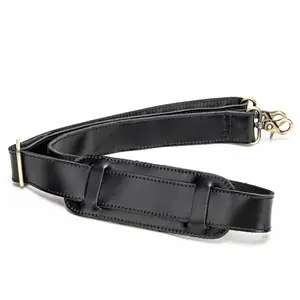 NIUCUNZH Genuine Leather Shoulder Strap Bag Strap Replacement 60 inches Long Adjustable with Comfortable Pad